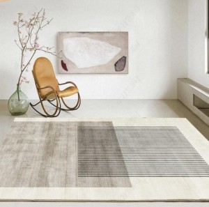 Thảm lông trải sàn họa tiết HAZY lông cừu Cashmere cao cấp phong cách Bắc Âu hiện đại