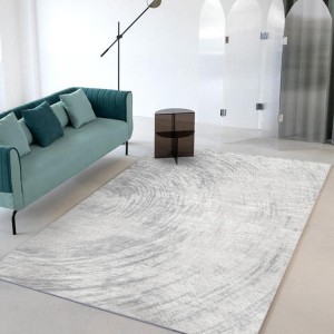 Thảm lông trải sàn họa tiết ARCUS lông cừu Cashmere cao cấp phong cách Bắc Âu hiện đại